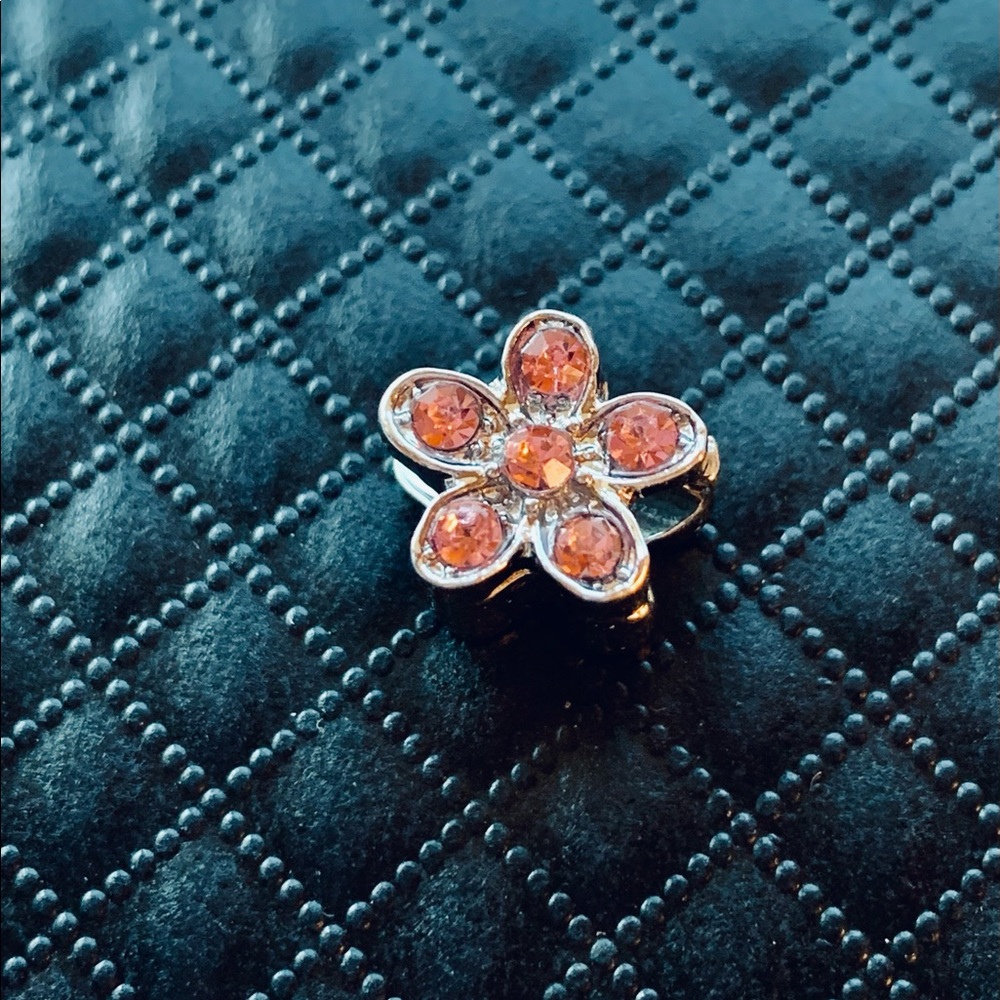 Crystal Flower European Bracelet Charm